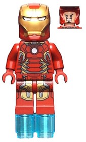 LEGO IRON MAN Mark43 Jumper Plate Marvel Superhero Original Packaging RARE!