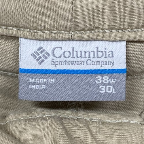 Columbia Men’s Pants 38W 30L Slim Fit Zipper Pocket Ivory - Picture 5 of 20