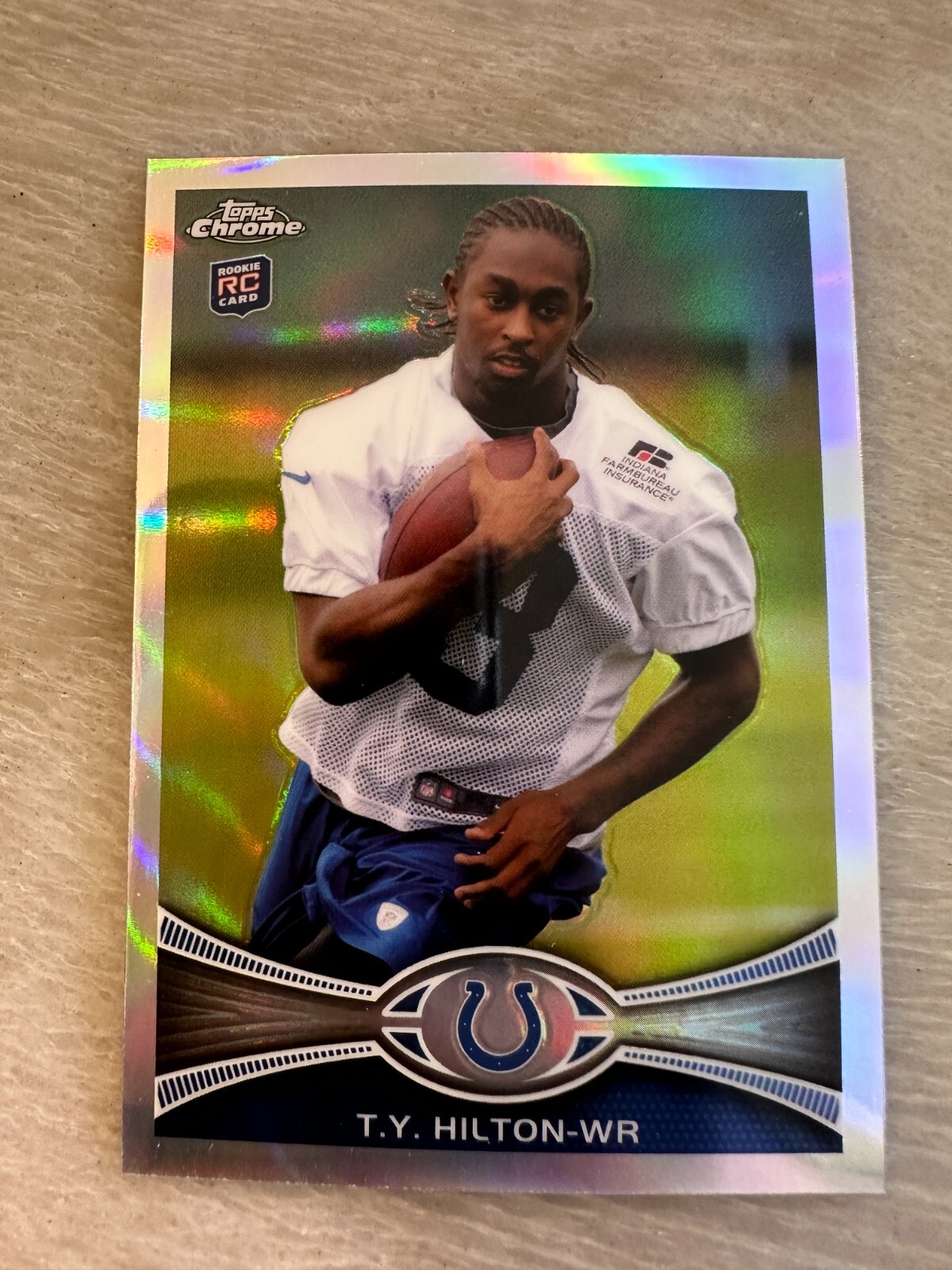 T.Y. HILTON 2012 TOPPS CHROME ROOKIE RC #168 REFRACTOR (COLTS) TY
