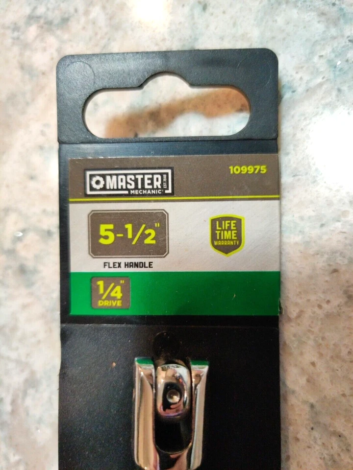 Master Mechanic  1/4 inch Drive, 5-1/2" Flex Handle 109975 - Image 3 of 4