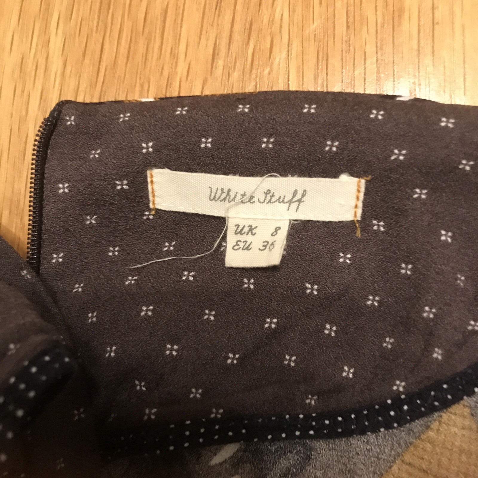 White Stuff Tunic Size 8 Leaves Pattern - image 5