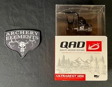 QAD Ultra Rest HDX Black Arrow Rest Right Hand Free Knife Included New