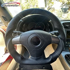 Full Leather Flat Sport Steering Wheel Fits 06-11 Chevrolet Corvette C6 Z06 ZR1