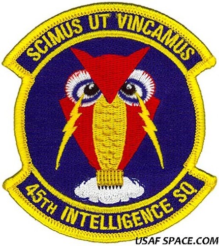 USAF 45th INTELLIGENCE SQ - MQ-9 Reaper DRONE UAV - ORIGINAL LUFTWAFFE VEL AUFNÄHER - Bild 2 von 2