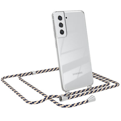 EAZY CASE für Samsung Galaxy S21 FE 5G Hülle Band Handykette Silikon Case Taupe
