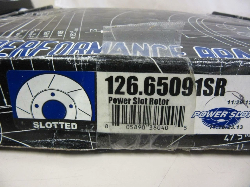 Power Slot 126.65091SR High Performance Slotted Brake Rotor - Image 3 of 4