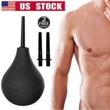 Anal Vaginal Bulb Douche Enema Rectal Colonic Irrigation Syringe Cleaner For Men