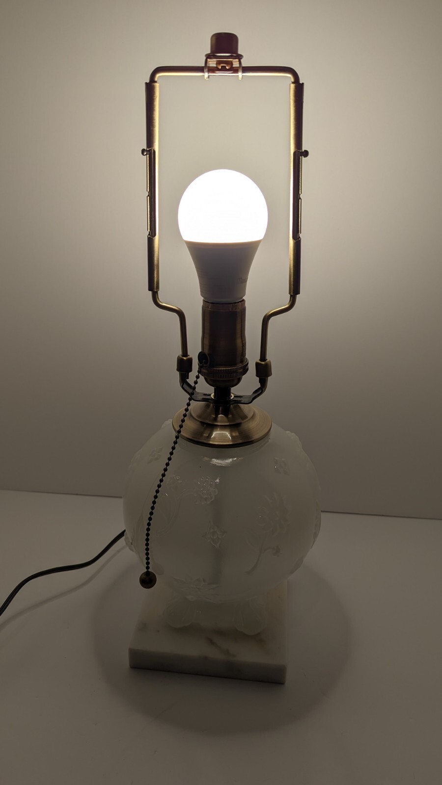 Aladdin G63 Moonstone Electric Table Lamp Modified eBay