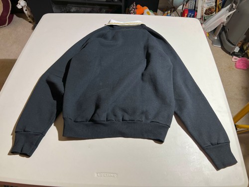 Vintage Grannycore Love Doves Roses Black Gray Gold Pullover Sweatshirt LRG - Picture 17 of 23