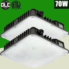 Ceiling Mount 70W LED Canopy Light 2 PACK,Neutral White Gas Station Garage Light