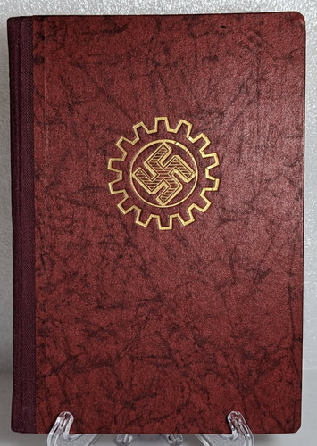 German DAF Membership Book  WWII Work Book Log For Klaus Rackow