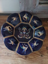Assiette Décorative Bleu De GIEN, Décors Renaissance Italienne 