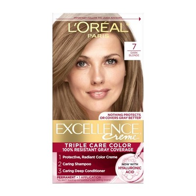 Excellence Crème Permanent Hair Dye, Triple Care Hair Color with Hyaluronic A...