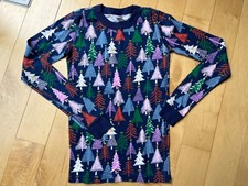 Hanna Andersson Kids Long Sleeved sleep top with trees size 160 or 14