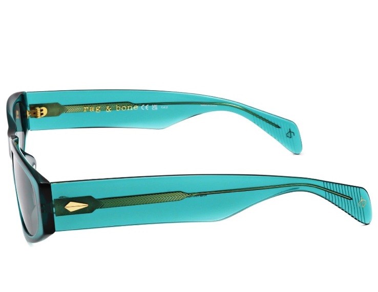 rag & bone 55mm Oval Sunglasses in Teal NWT rag & bone 55mm Oval Sunglasses | Nordstromrack main image 3