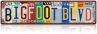 Vintage Bigfoot Blvd Wall Decor Street Signs Metal Tin Signs 16 X 4 Inches