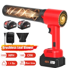 200000 RPM Turbo Blower Fan Cordless Leaf Blower Brushless 4 Speed Air Blower US