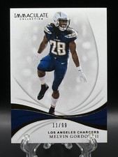 Melvin Gordon III 2019 Panini Immaculate Collection /99 Chargers #49