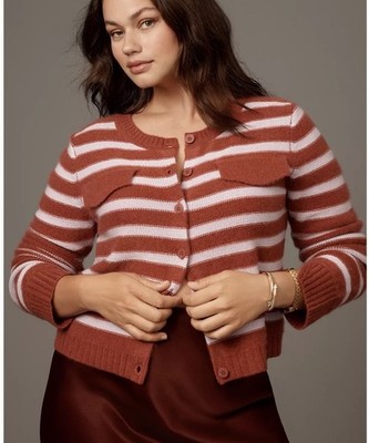 Anthropologie Maeve Cashmere Cardigan Sweater 100% Cashmere Plus Sz 1X New W/Tag