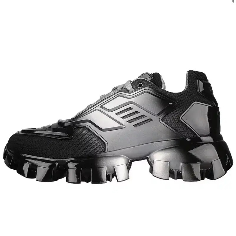 Prada Men's Cloudbust Thunder Silver Sneakers 270 - New in Box thumbnail 6