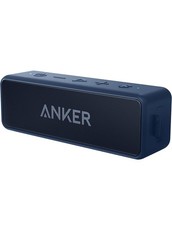 Anker Soundcore 2 Portable Bluetooth Speaker with Stereo Sound, Navy Blue