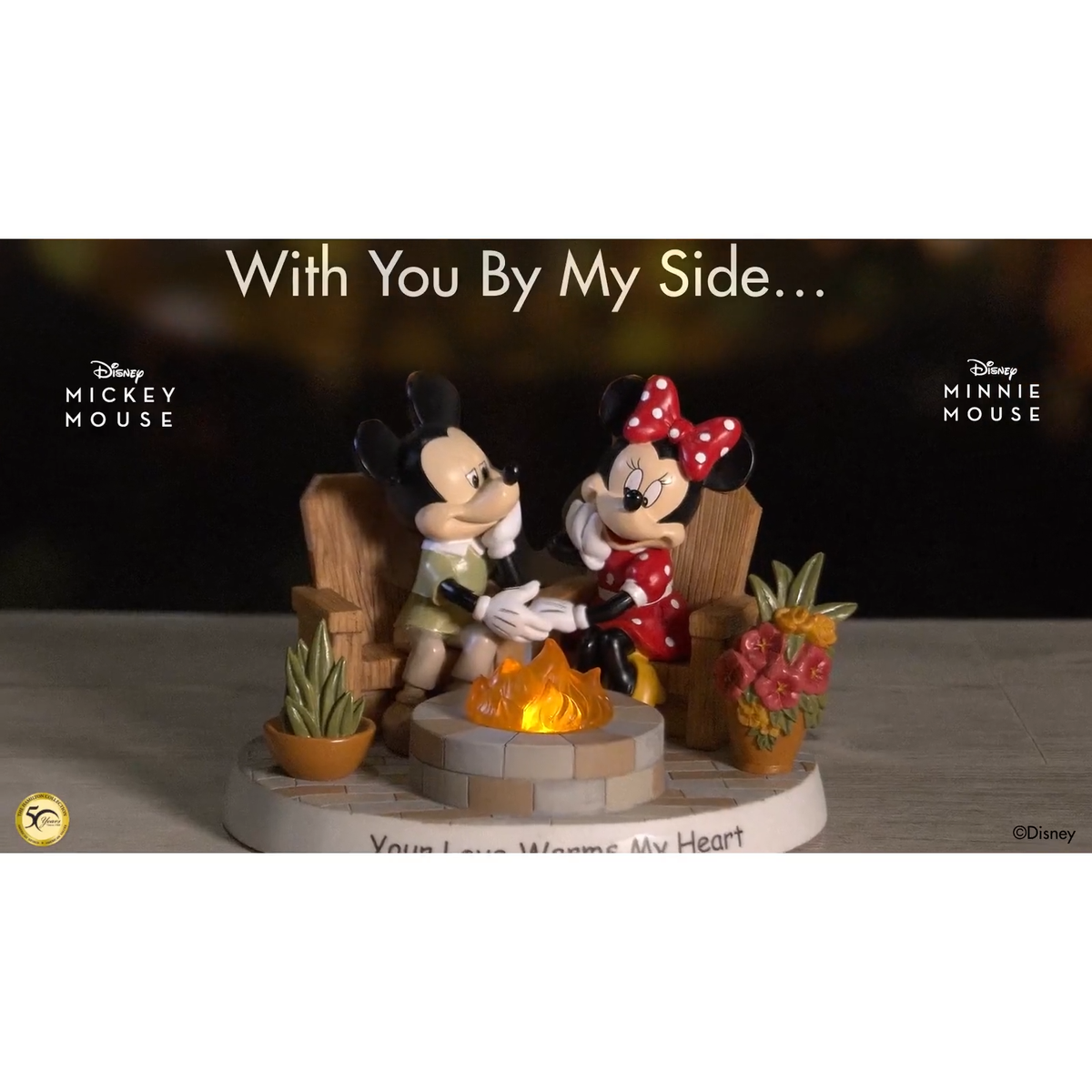 Hamilton Collection Disney Mickey & Minnie Your Love Warms My 