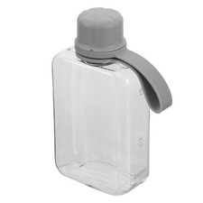 Flat Water Bottle Travel Flask Portable 240ml Square Small Bottles Leakproof