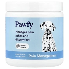 Pain Management, For Dogs, 6 Months+, Bacon, 30 Chews, 4 oz (113 g)