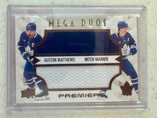 2024-25 Upper Deck Premier - Mega Duos Auston Matthews, Mitch Marner GAME USED!!