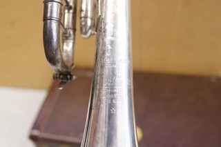 Vintage Bach Stradivarius Model 72 Star ML Silver Trumpet Case 3C