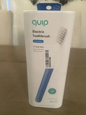 Quip Rechargeable Electric Toothbrush Soft Bristle Sonic Toothbrush Blue NEW