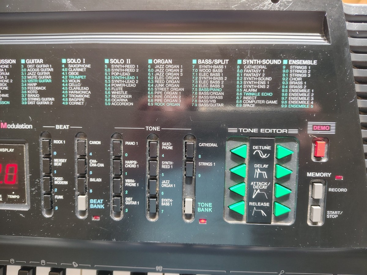 RARE CASIO 61-key Keyboard Synthesizer Memory & Tone Editor CT-655