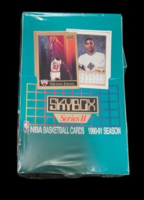 1990-91 SkyBox Series II NBA Basketball Factory Sealed Wax Box 36 Packs 