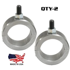2 Clamp On 2 Bolt Steel Clamp 2.25” Roll Bar with Reverse Mounting Bolt 3/8”-16