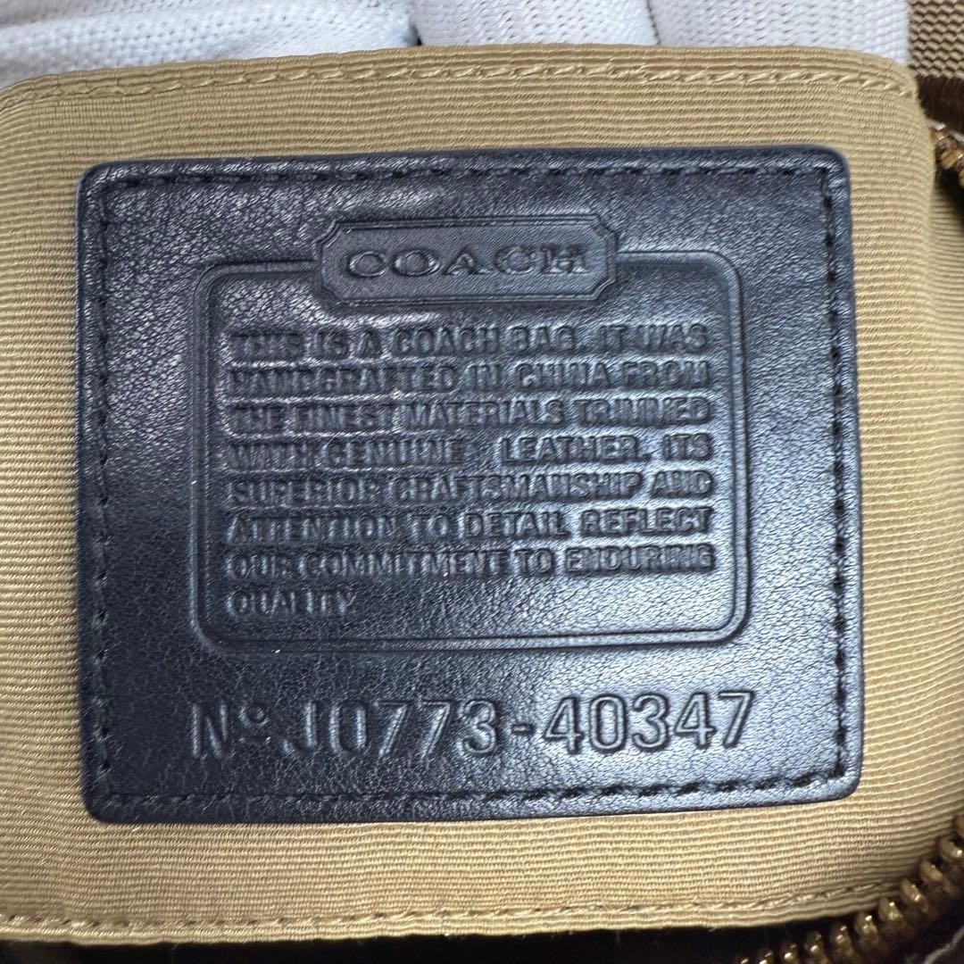 COACH One Shoulder Bag Accessory Pouch Canvas Brown  Authentic thumbnail 18