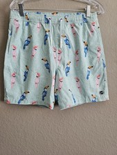 Johnnie O Boys Birds of Paradise Swim Trunks Sz 16 Summer Vacation
