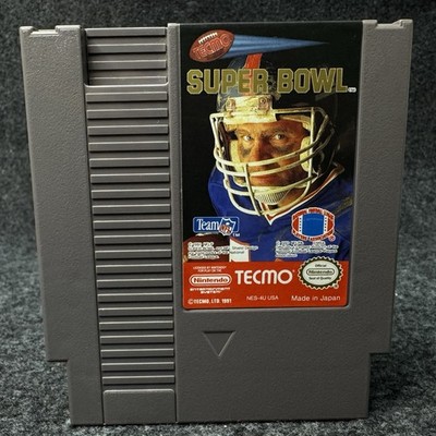 NES Tecmo Super Bowl Authentic Nintendo Football Game Cartridge NFL 1991
