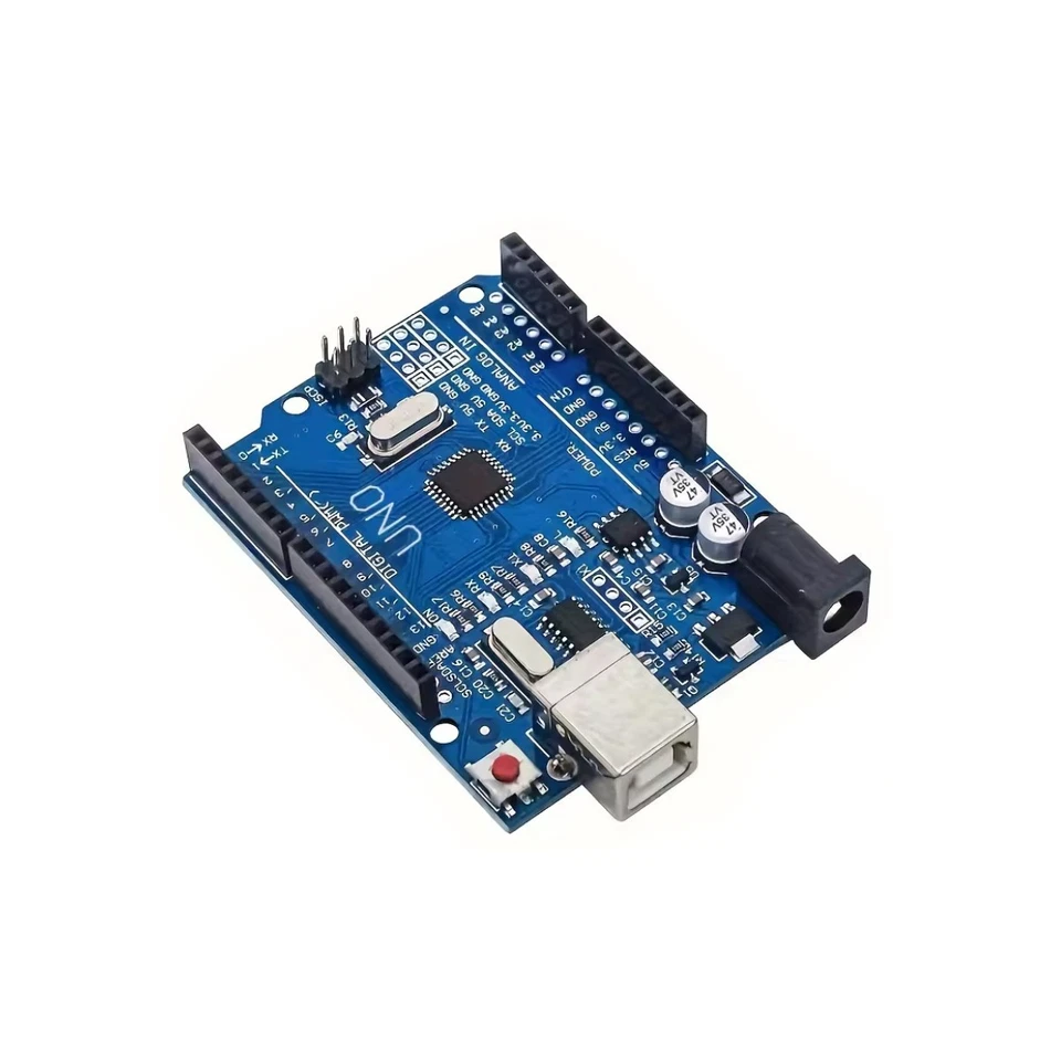 Arduino UNO R3 Compatibile ATmega328P CH340 Scheda Sviluppo + Cavo USB PC IDE - Immagine 2 di 3