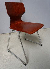 Vintage Flötotto Stapelstuhl Konferenzstuhl Stuhl Chair Pagholz 80er (F026-335)