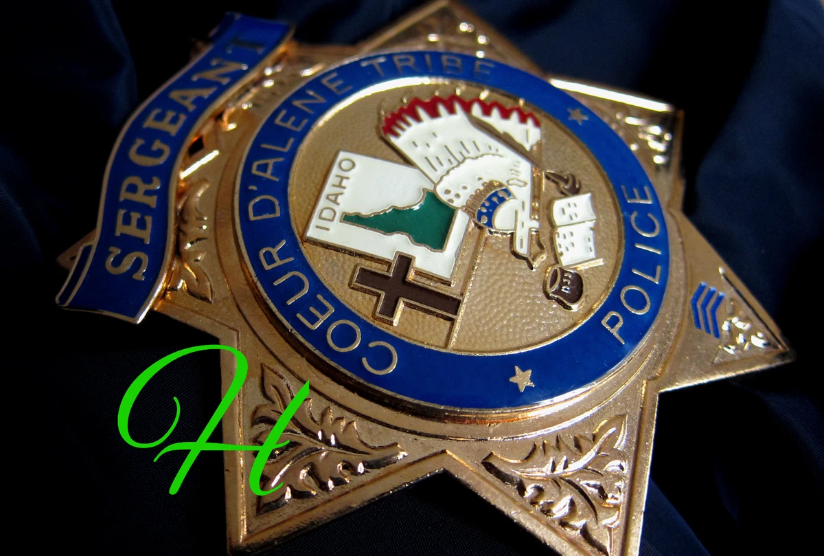 Historical collector badges, S e r g e a nt, Coeur D ' A l e n e Tribe Police