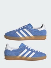 Adidas Gazelles Indoor Blue And Yellow Size 3.5 uk
