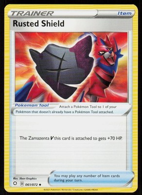 Rusted Shield 061/072 Uncommon Shining Fates Pokemon Near Mint
