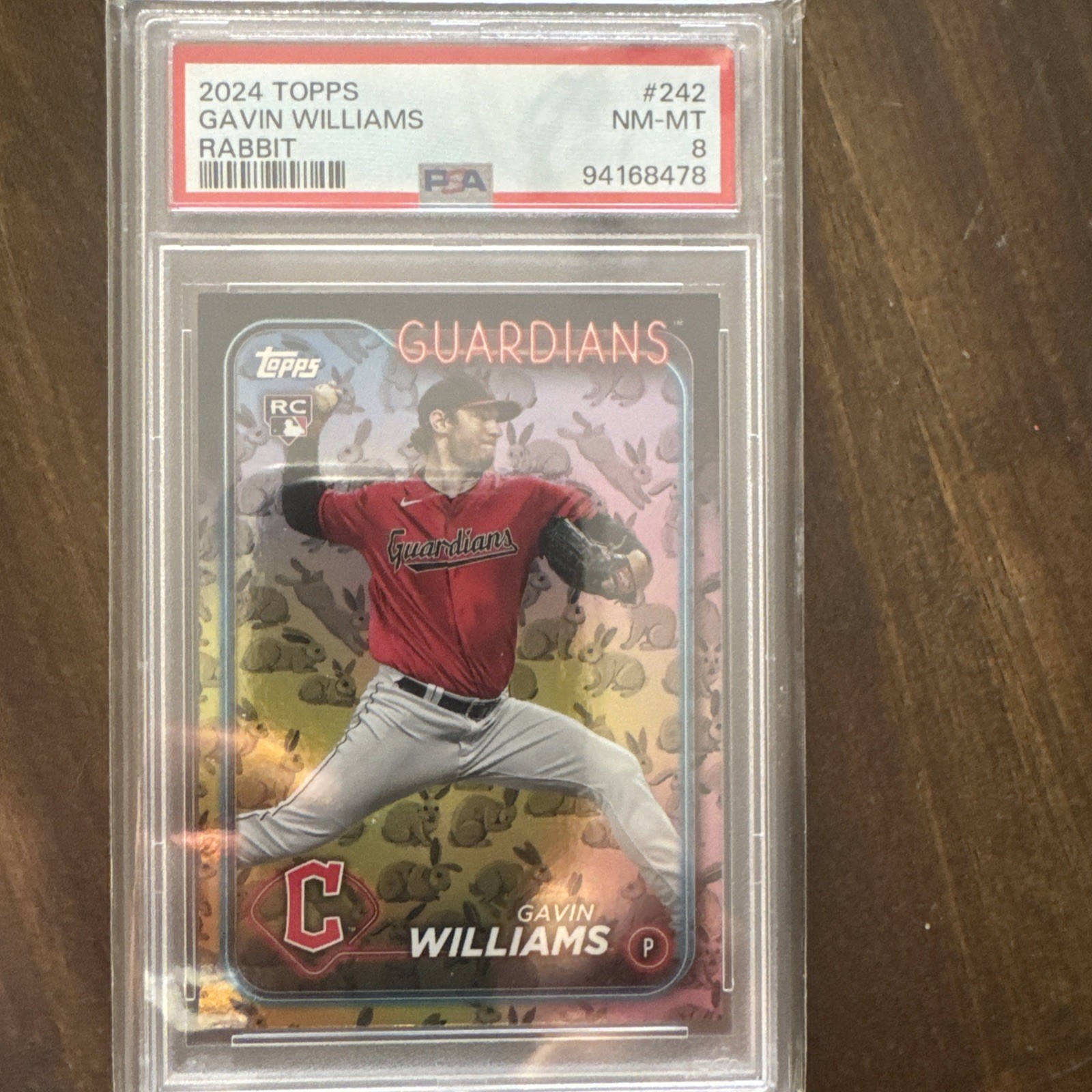 2024 Topps Series 1 - Gavin Williams #242 Rabbits (RC)