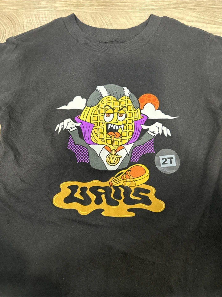 Camisa Top VANS Off The Toddlers Negra Halloween Vampiro Talla 2T Foto 2 de 4