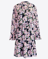 J. Crew Mercantile Drapey Tie Front Dress French Floral Blossom Drapey Ruffle XS