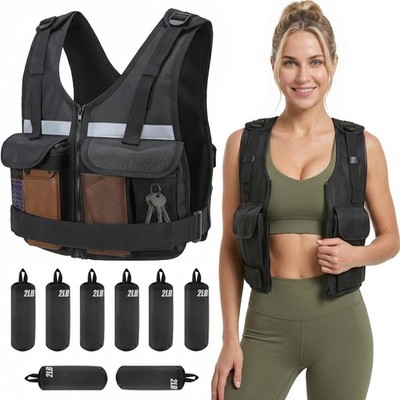 2026 Upgrade Adjustable Weighted Vest 2-16 lbs, Zip Design Weight Vest for Wo...