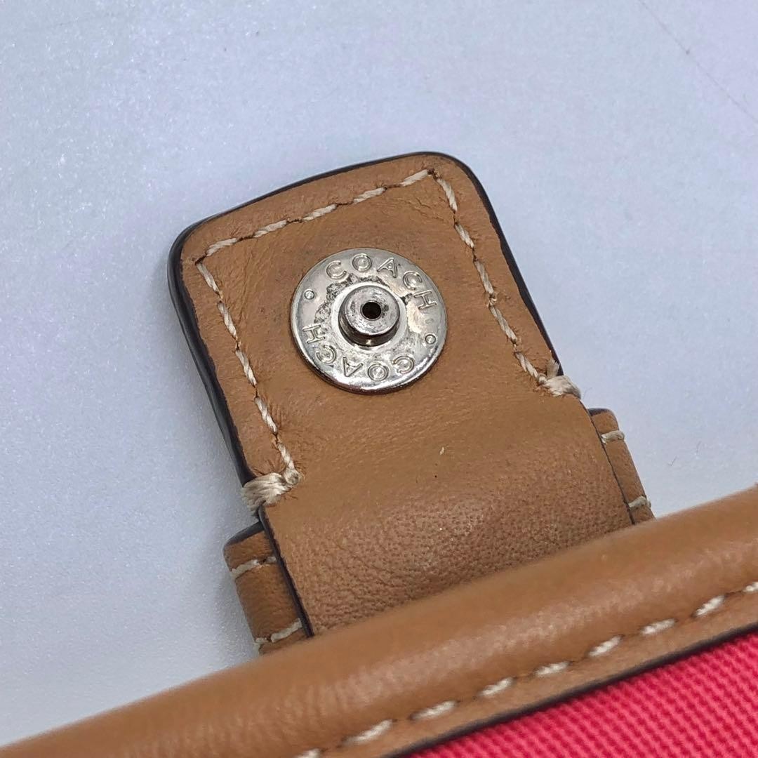 Coach Signature Shoulder Bag Canvas Beige Authentic G01081120 thumbnail 13