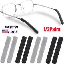 4Pcs Anti-Slip Glasses Ear Hook Grip Cushions Eyeglass Pad Cover Sport Holder US
