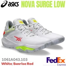 ASICS Basketball Shoes Nova Surge 1061A027 Black White Us8(26cm