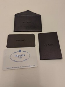 prada authenticity certificate card
